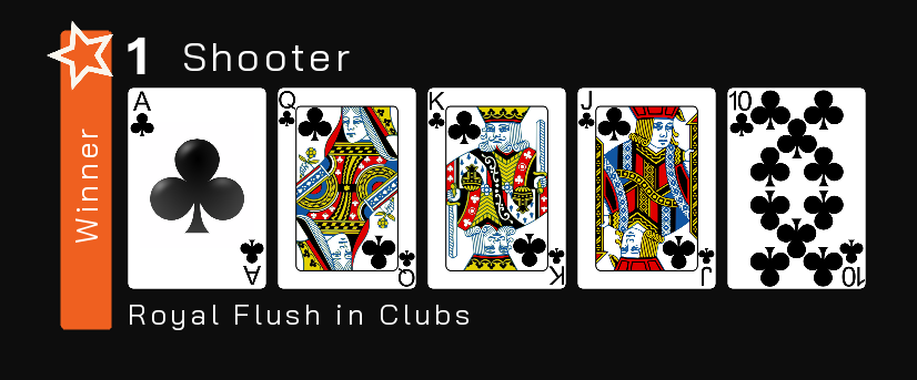 a winning hand in archery poker