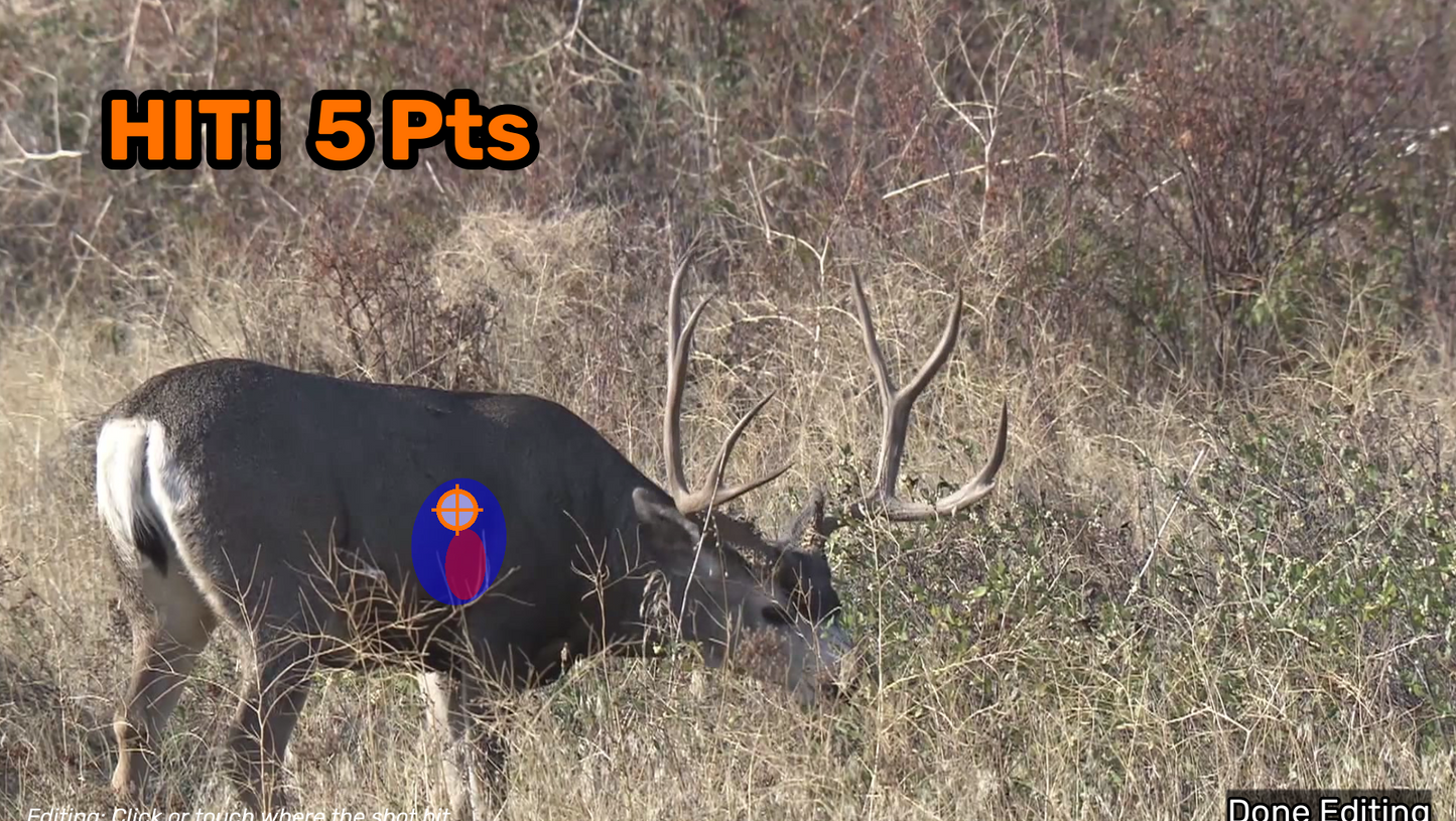 Deer video scoring 5 points after shot